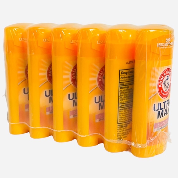Arm & Hammer 6-pack Ultramax Anti Perspirant Deodorant Powder Fresh 2.6Oz Each - Picture 3 of 9